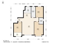 紫金园世家别院3居室户型图