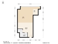 杉杉·观云大厦C户型-59㎡ 1室1厅1卫1厨