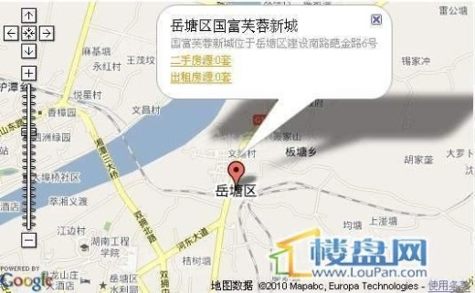 国富芙蓉新城位置图