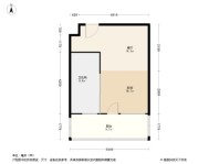 中国普陀·自在海B4户型-50㎡ 1室1厅1卫1厨