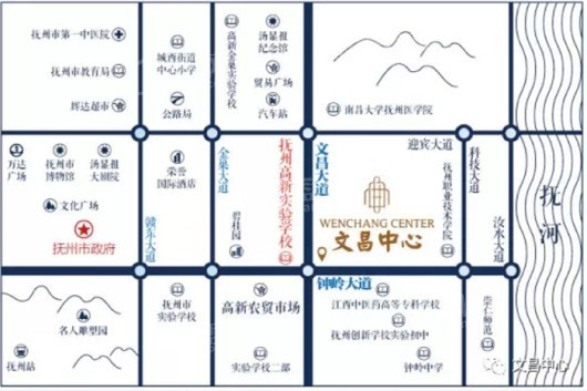 文昌中心交通图
