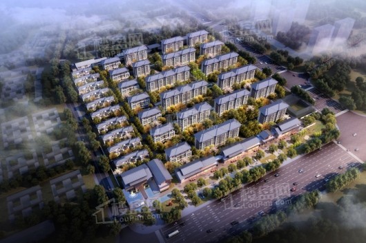 济州古城·香樟园项目鸟瞰图