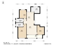 城投绿城·湖畔雲庐3居室户型图