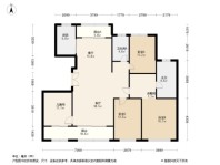 城投绿城·湖畔雲庐4居室户型图