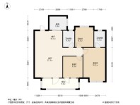 中海城C1户型 3室2厅2卫1厨