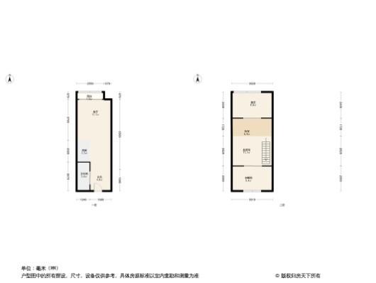 粤港湾·云峰汇1居室户型图