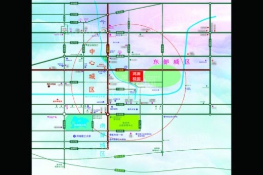 鸿源·桂园交通图