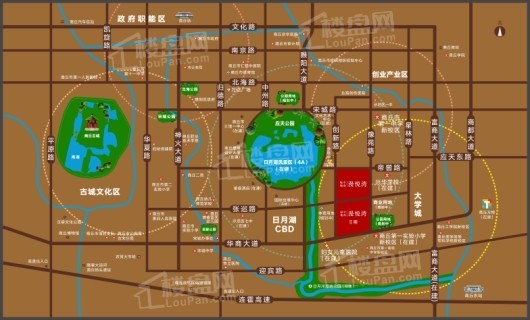 绿地中南漫悦湾2期交通图