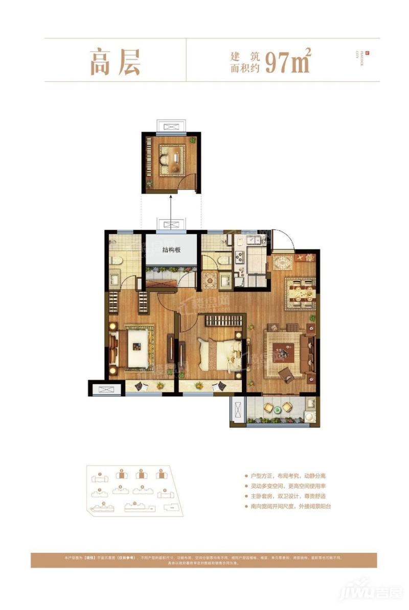 新江北孔雀城户型图