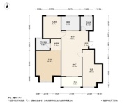 佳源世纪宸章97.8平米户型 3室2厅2卫1厨