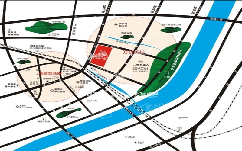  天元广场区位交通图