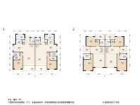 联投水乡小镇双拼别墅建面208㎡ 3室3厅3卫1厨