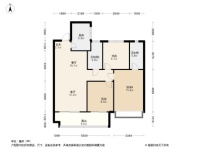 锦艺·云锦天章建面约108㎡ 3室2厅2卫1厨