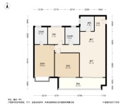 锦艺·云锦天章建面约121㎡ 3室2厅2卫1厨