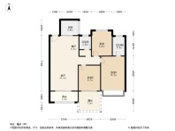 宜阳君河湾23#楼偶数层建面约117平 3室2厅2卫1厨