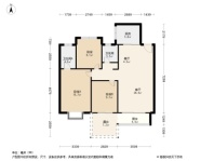 宜阳君河湾20#楼C2户型119偶数 3室2厅2卫1厨