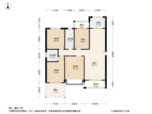 宜阳君河湾23#楼奇数层建面约146平 4室2厅2卫1厨