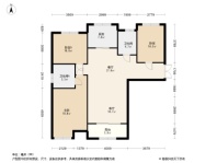 建业中弘城3居室户型图
