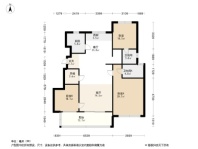 洛阳绿地城3居室户型图