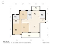 洛阳绿地城3居室户型图