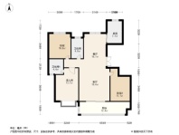 文乐山水上境A户型 3室2厅2卫1厨