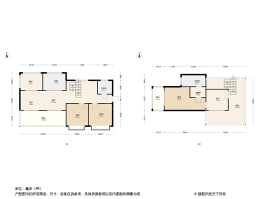 融创一池半海3居室户型图