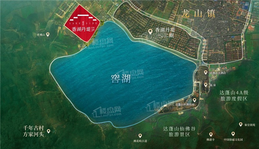 雅戈尔·香湖丹堤位置图