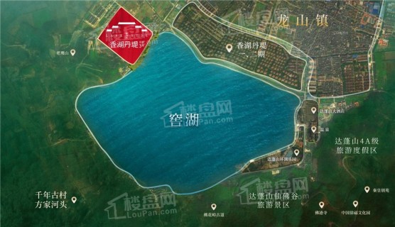 雅戈尔·香湖丹堤位置图