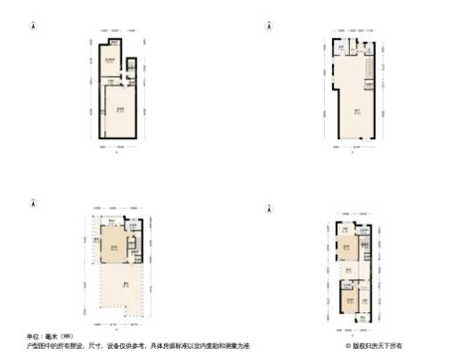 潍坊院子C户型 3室4厅3卫1厨