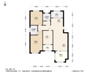 书香门第3居室户型图