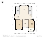 书香门第3居室户型图