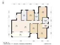 福清名城紫金轩4居室户型图