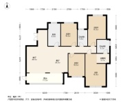 福清名城紫金轩3居室户型图