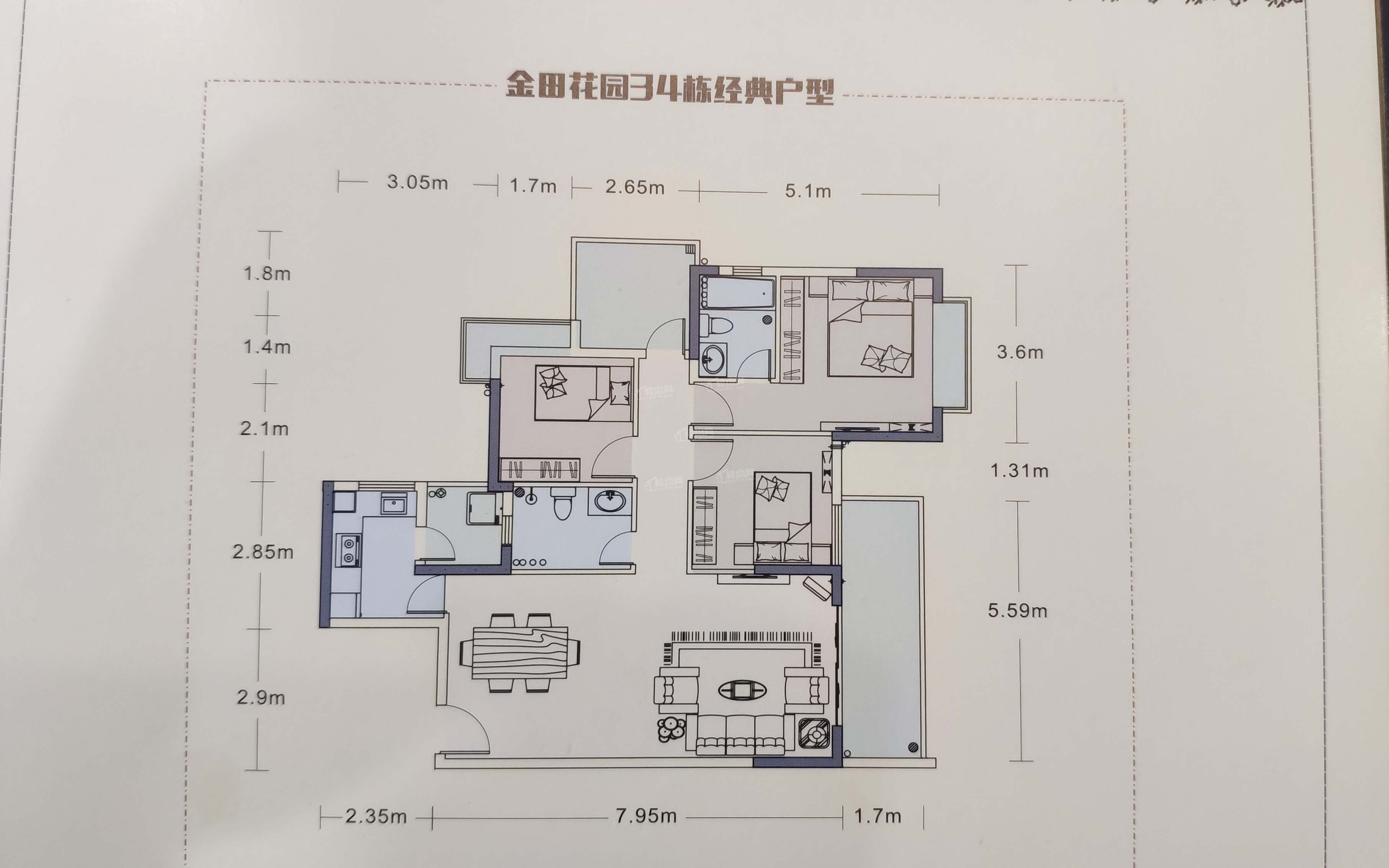 金田花园平面图图片