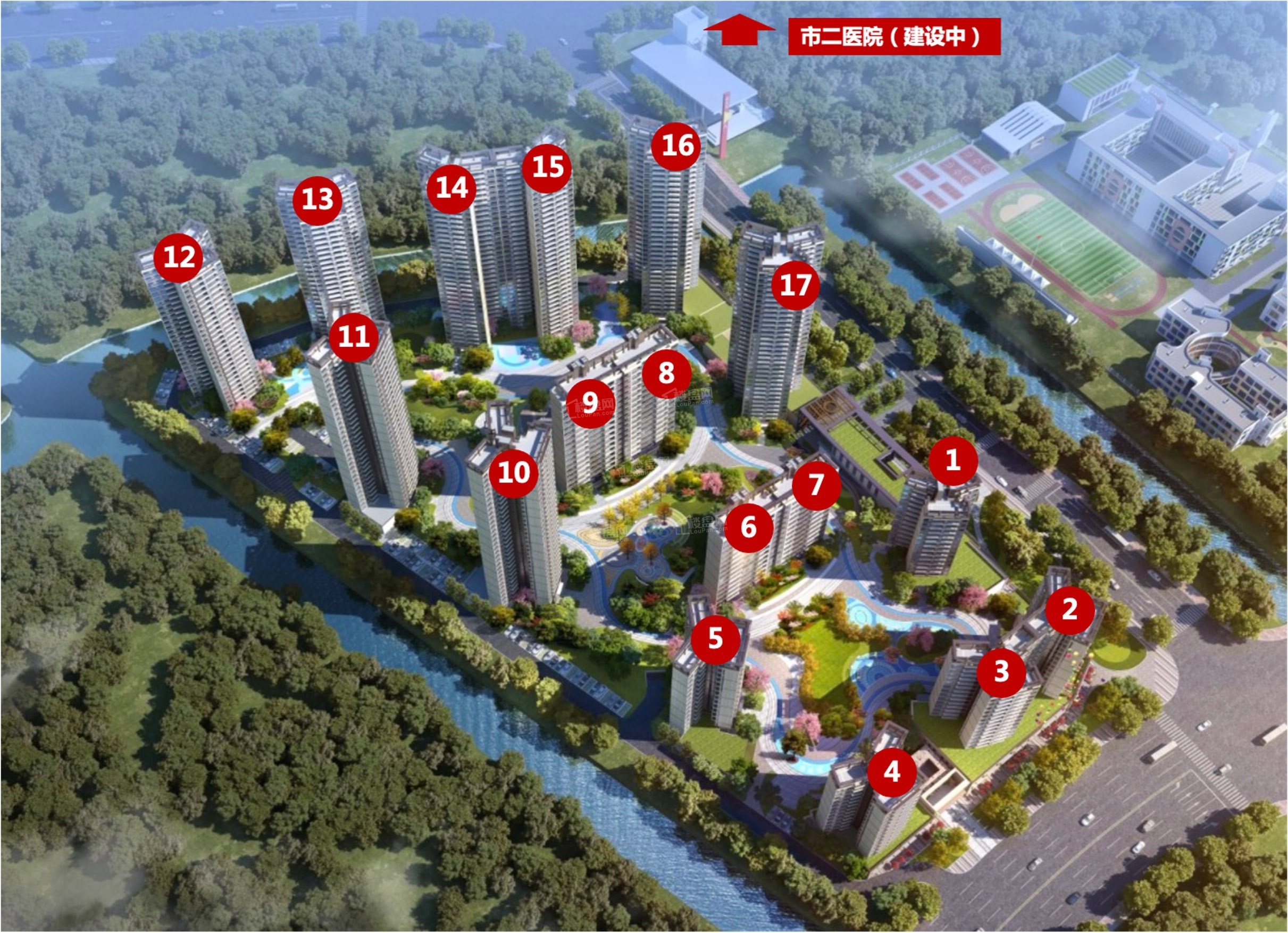 佛山世茂弘阳绿岛湖公馆效果图_实景图_样板间-佛山楼盘网