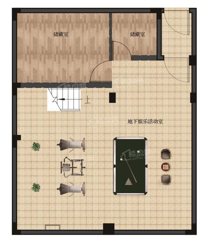 湖州黄浦湾·玉象府3室2厅1卫户型图-湖州楼盘网