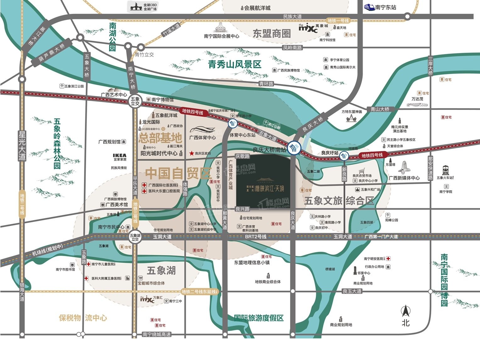 檀映滨江天境位置图