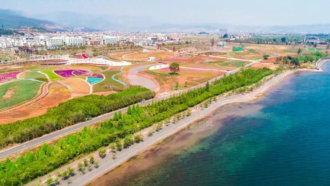 抚仙湖广龙小镇配套抚海湾湿地公园实景