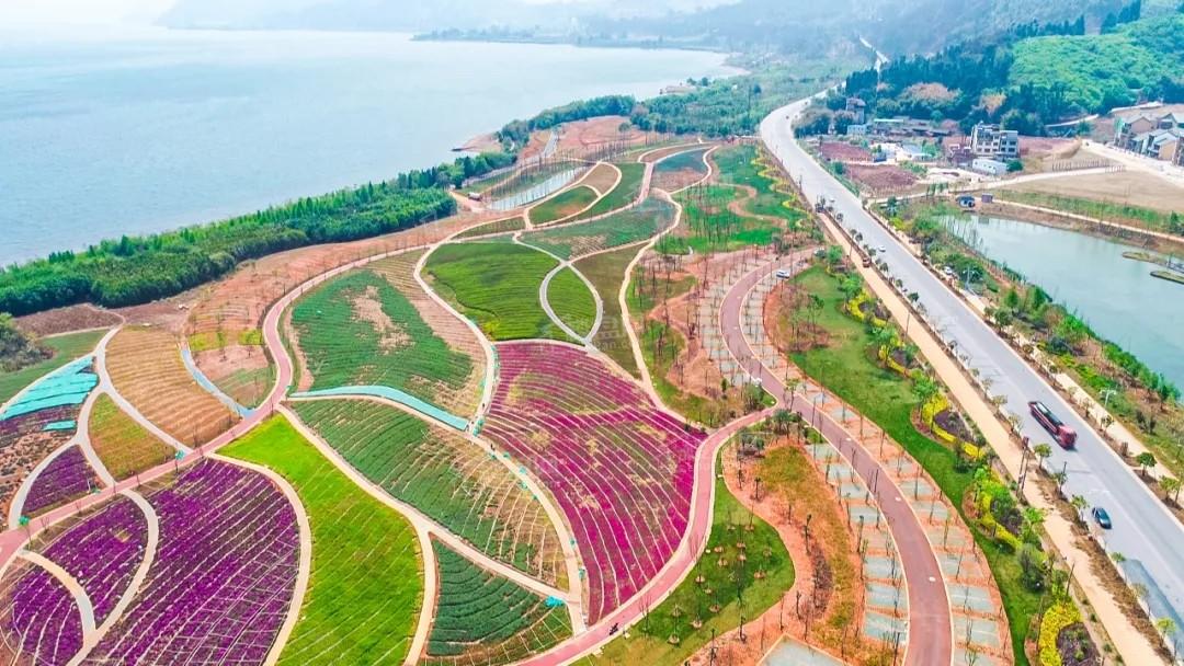 抚仙湖广龙小镇配套抚海湾湿地公园实景