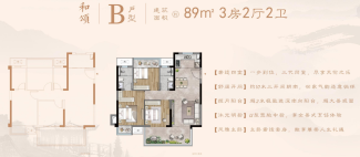 南宁建发和玺89㎡B户型