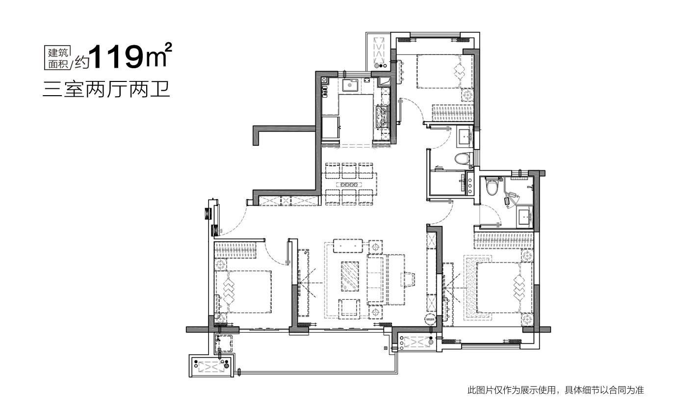 徐州美的天誉4室2厅3卫户型图-徐州楼盘网
