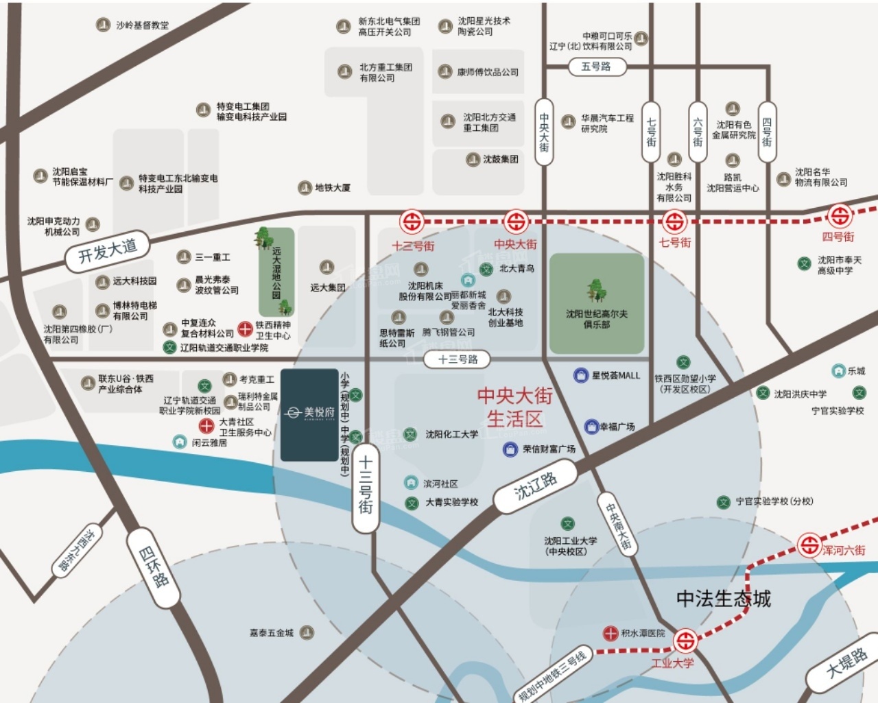 中粮美悦府位置图