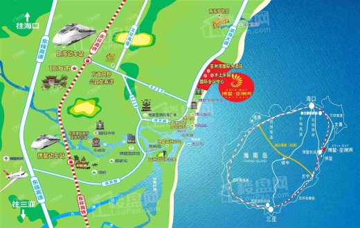 博鳌亚洲湾位置图