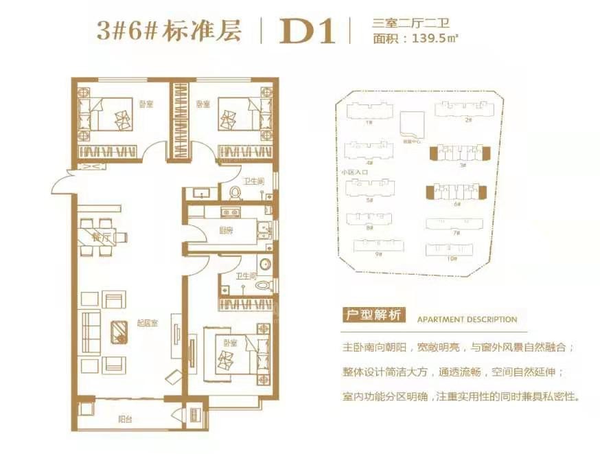 保定金悦城4室2厅2卫户型图-保定楼盘网