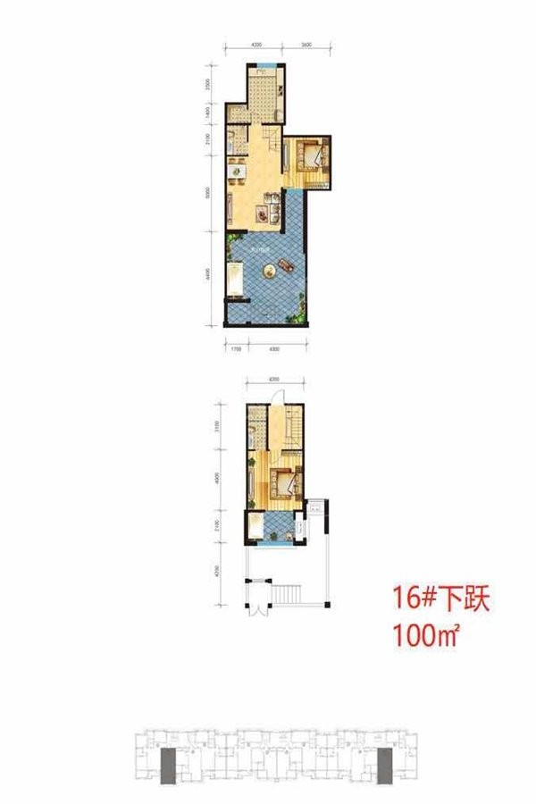 2室2厅2卫1厨约100㎡