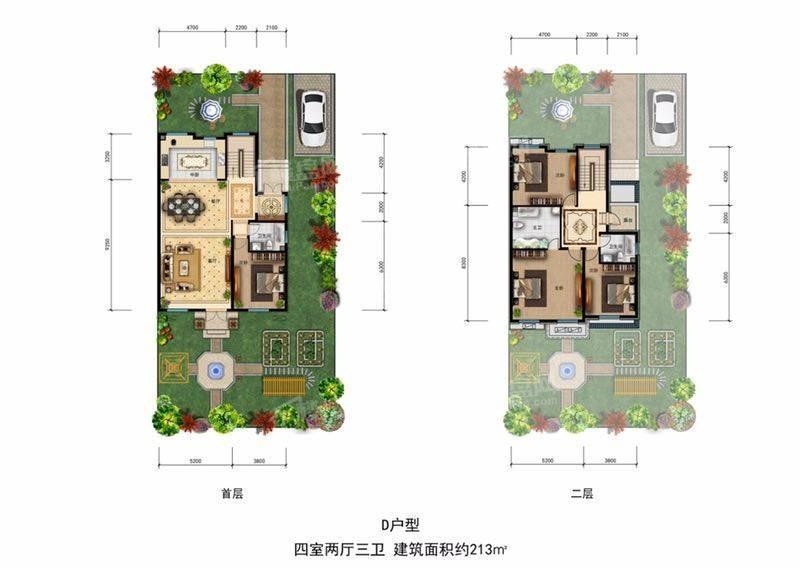 别墅-双拼约213平米