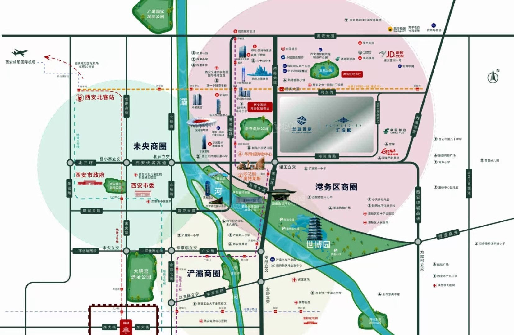 西安汇悦城·丝路国际效果图