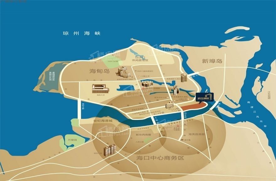 广物滨江海岸位置图