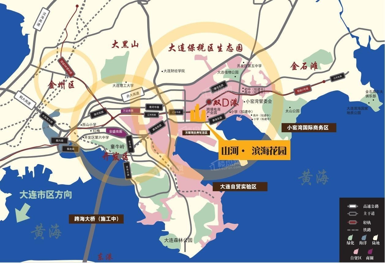 大连山河滨海花园相册_位置图-大连楼盘网