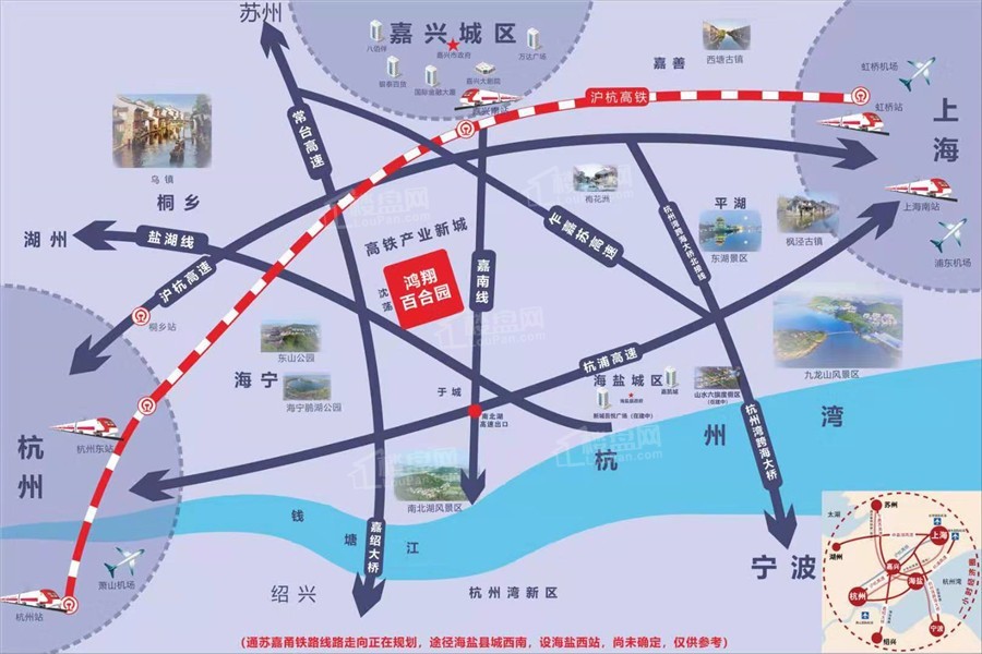 鸿翔·百合园交通图